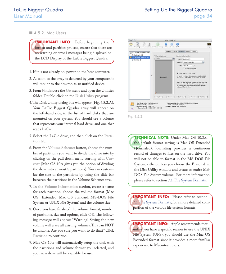 Mac users | LaCie FIREWIRE 800/400 User Manual | Page 35 / 59