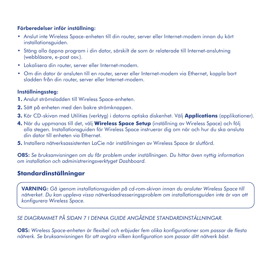 Installation | LaCie Wireless Space User Manual | Page 21 / 40