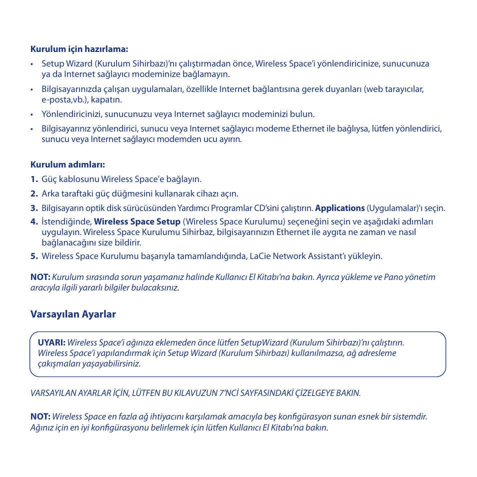 Yükleme | LaCie Wireless Space User Manual | Page 37 / 40