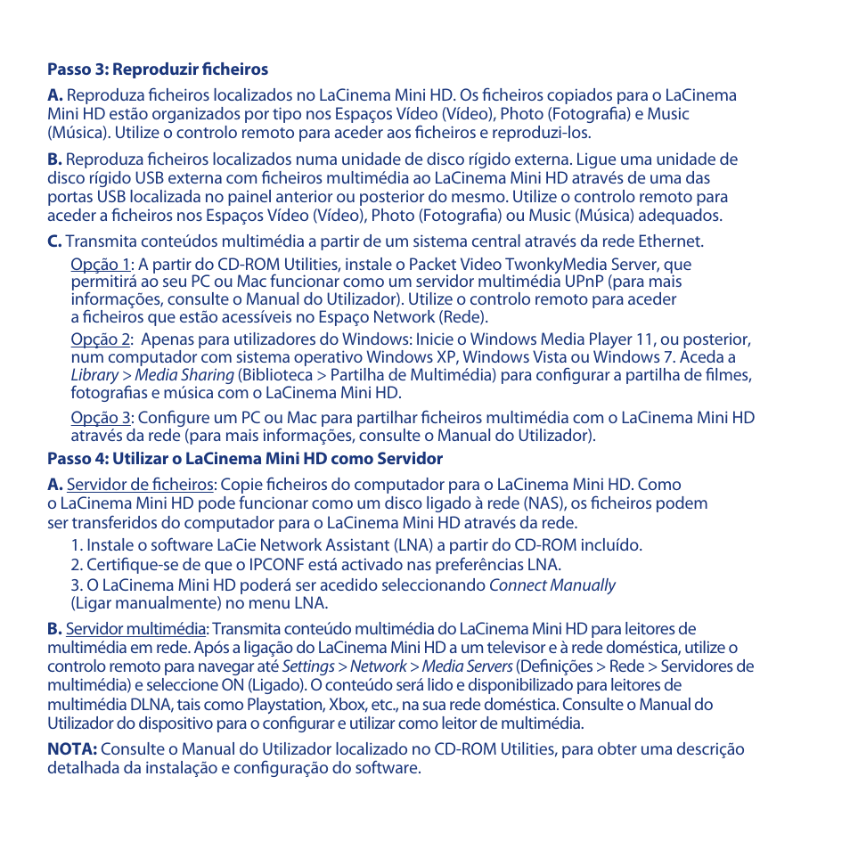 LaCie LaCinema Mini HD User Manual | Page 23 / 44