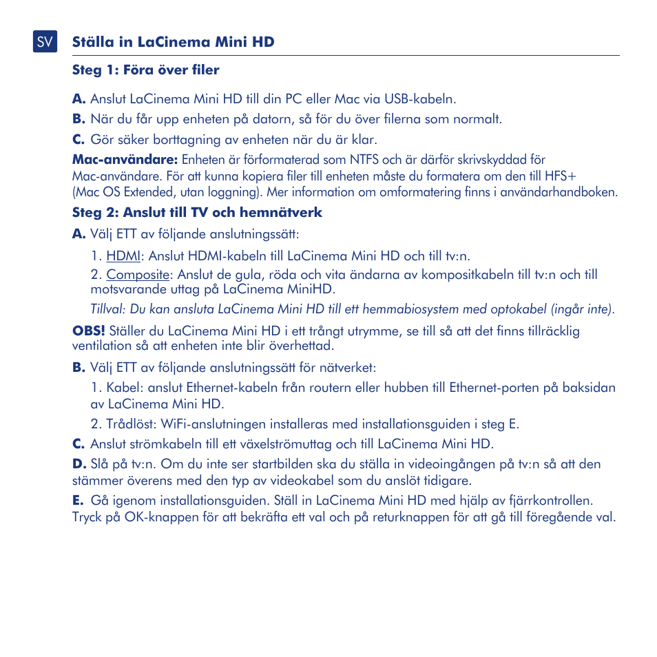 LaCie LaCinema Mini HD User Manual | Page 24 / 44