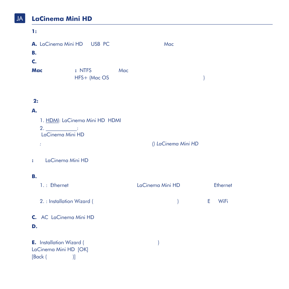 Lacinema mini hd | LaCie LaCinema Mini HD User Manual | Page 36 / 44