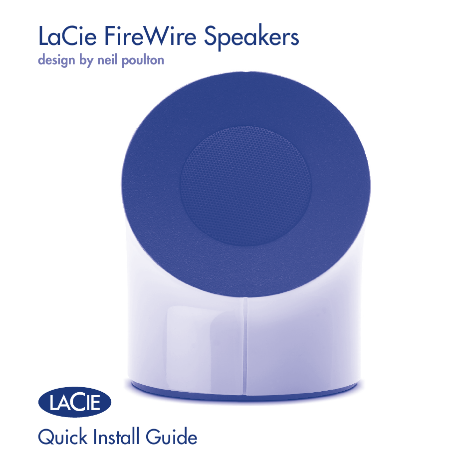 LaCie Speaker User Manual | 13 pages