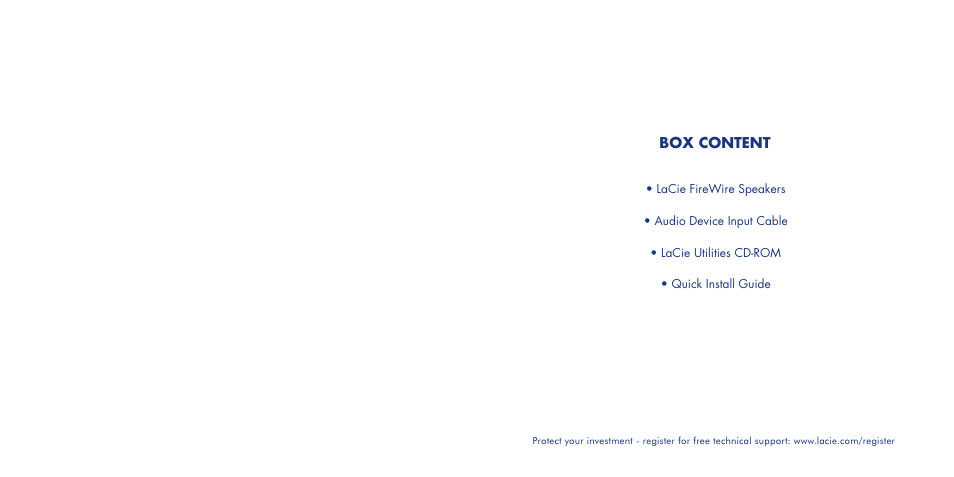 LaCie Speaker User Manual | Page 2 / 13