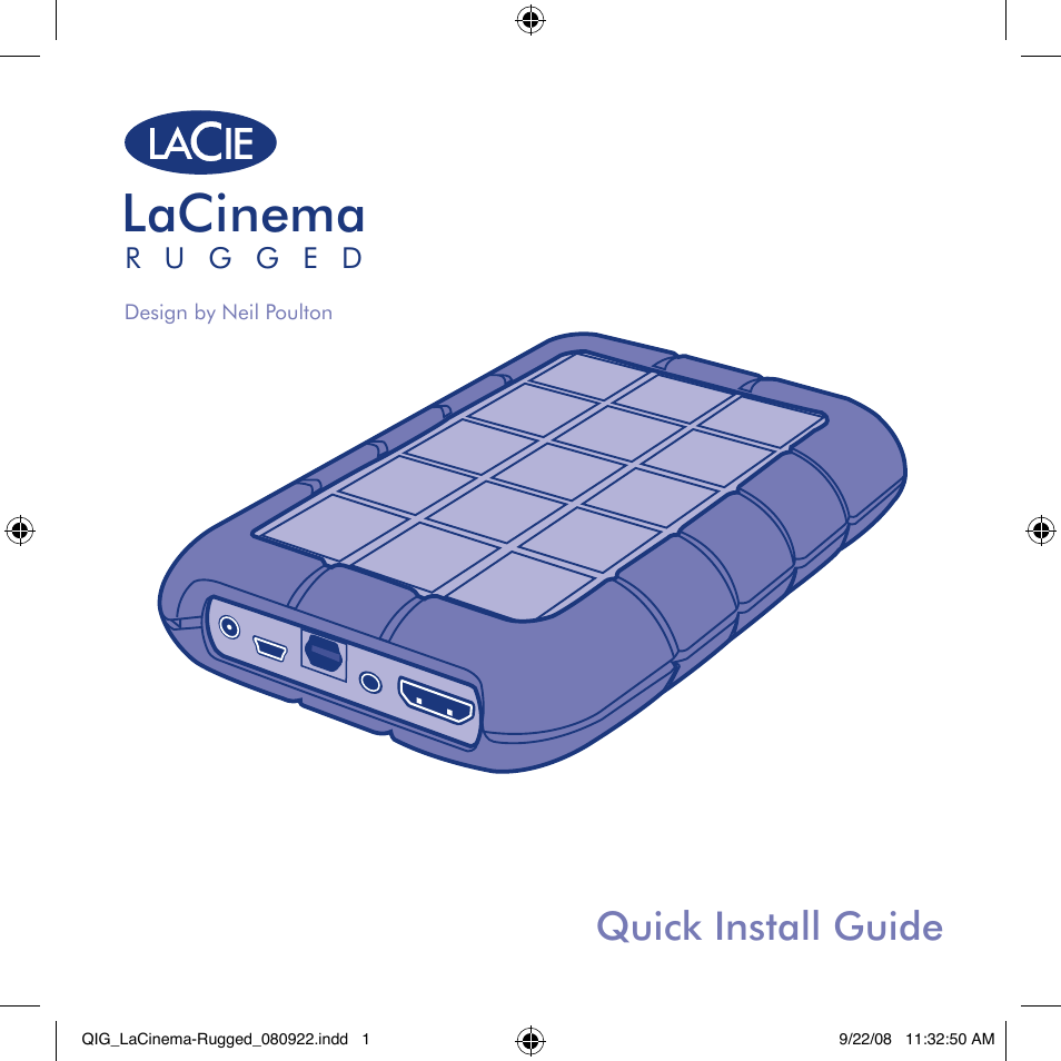 LaCie LaCinema Rugged User Manual | 24 pages