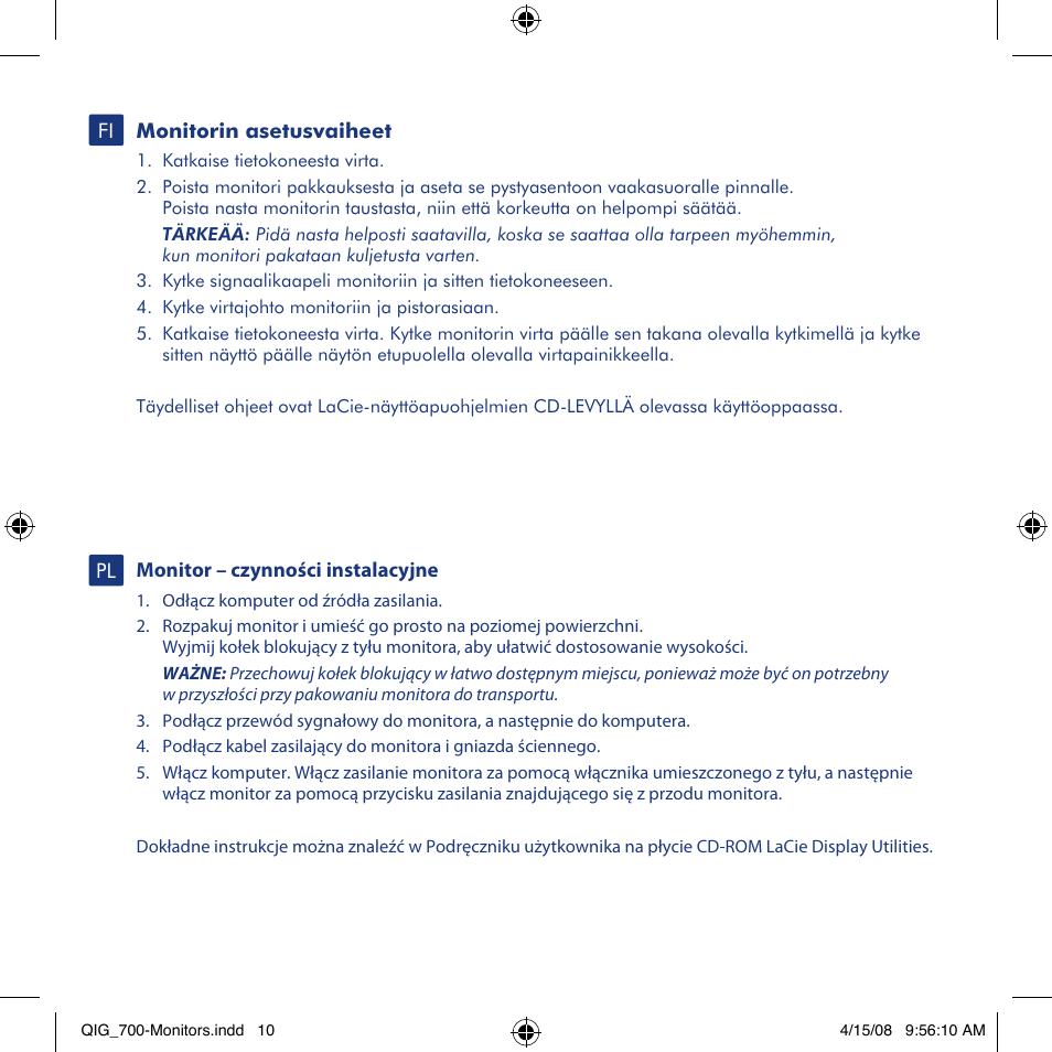 LaCie 700 User Manual | Page 10 / 16