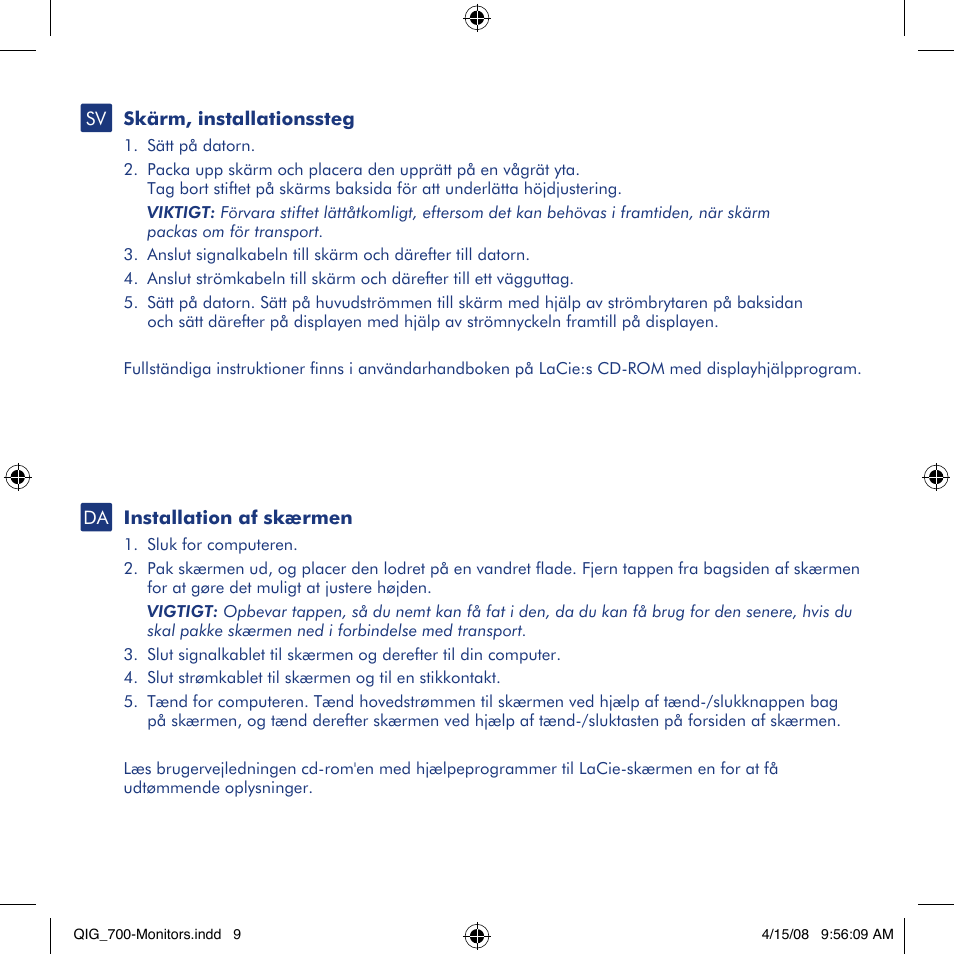 LaCie 700 User Manual | Page 9 / 16
