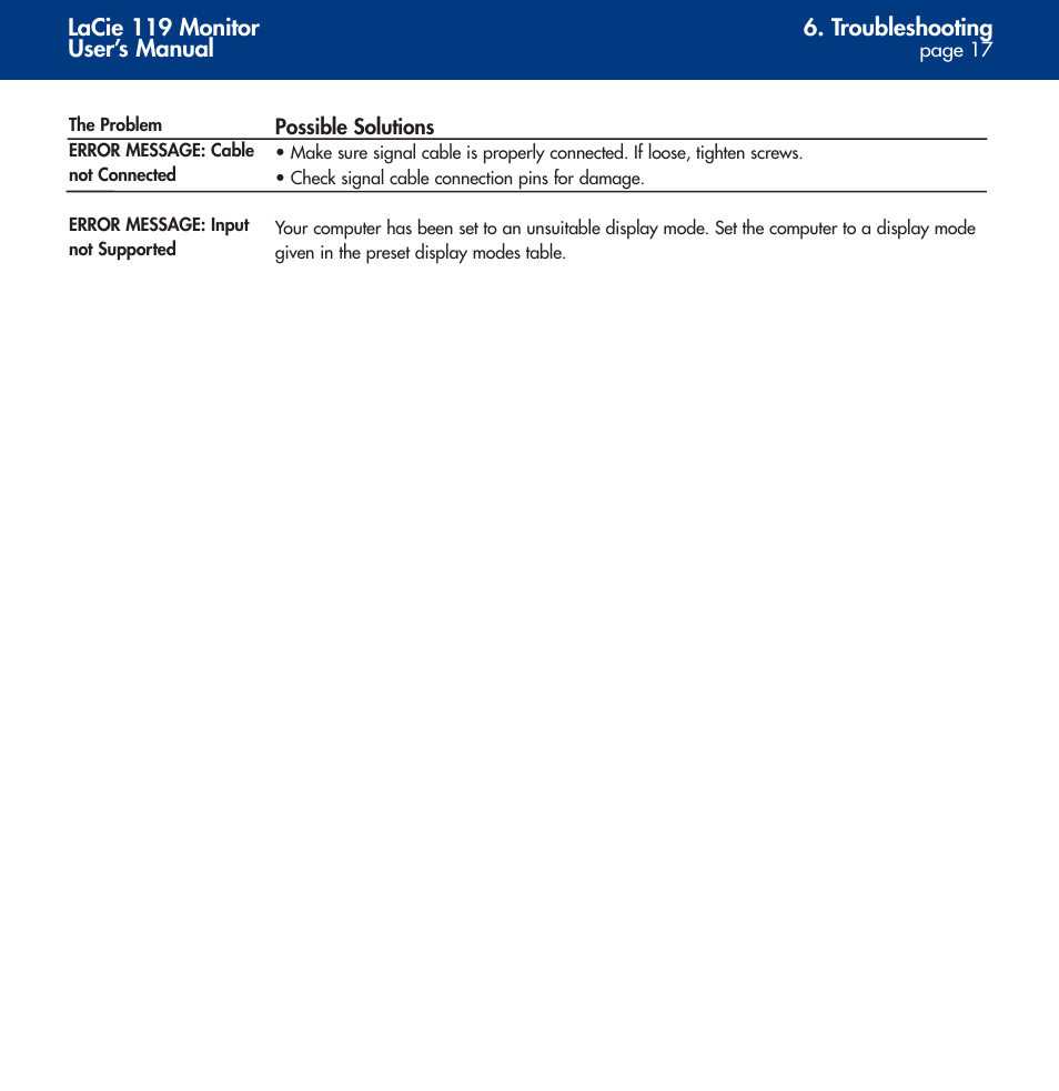 LaCie 119 User Manual | Page 17 / 22