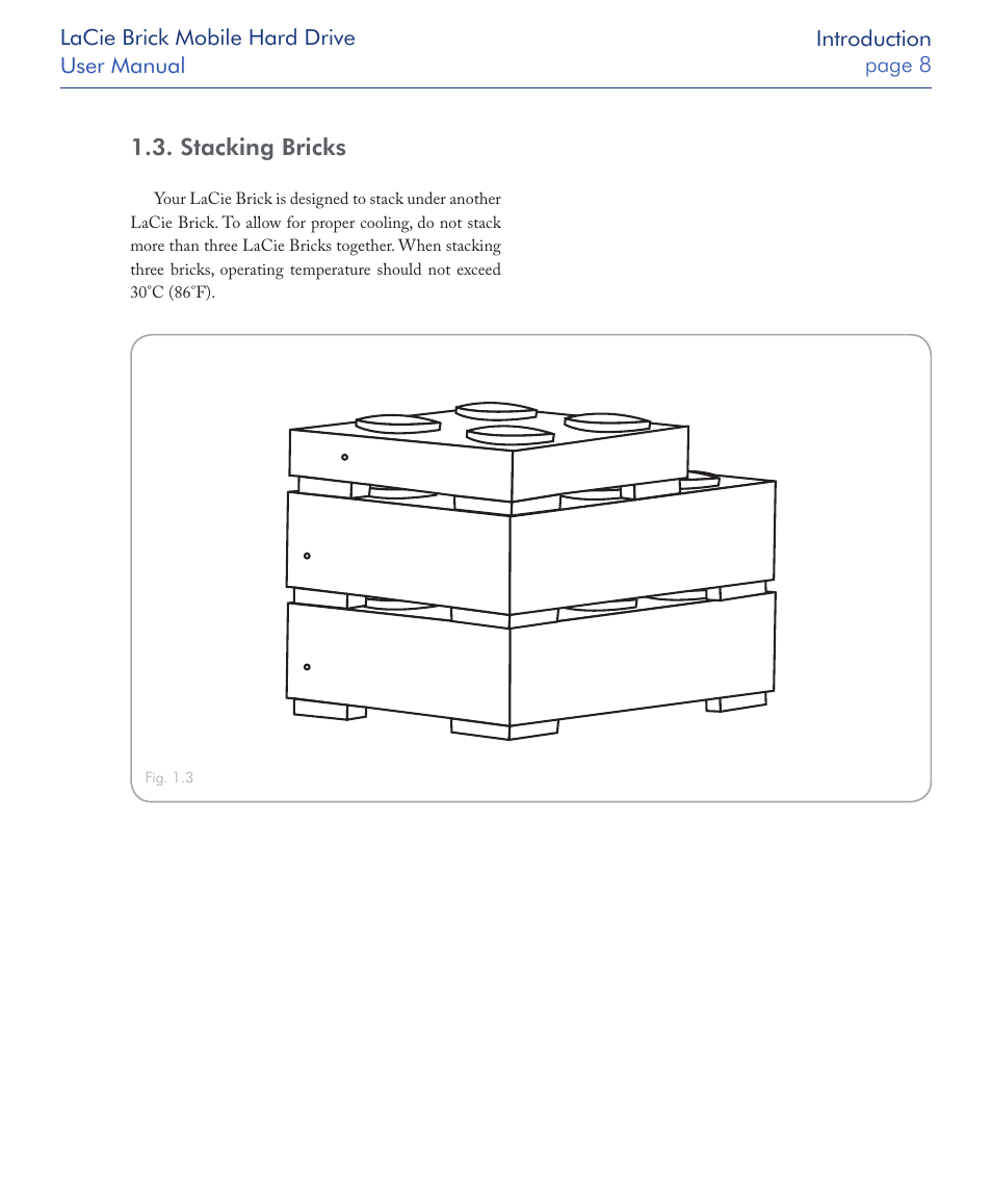 Stacking bricks | LaCie Drive User Manual | Page 8 / 28