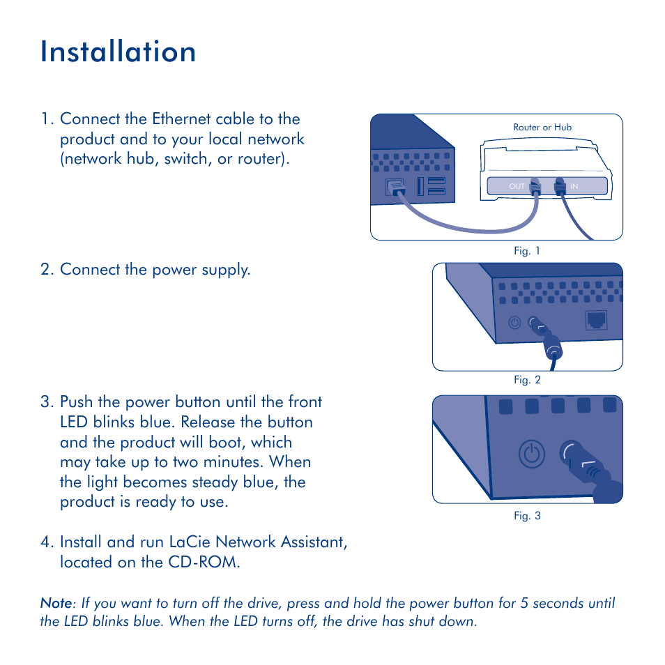 Installation | LaCie LaPlug User Manual | Page 5 / 43