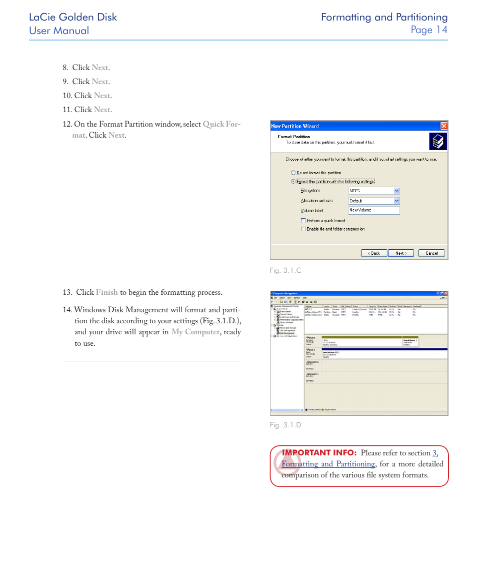 LaCie Golden Disk USB 2.0 User Manual | Page 15 / 25