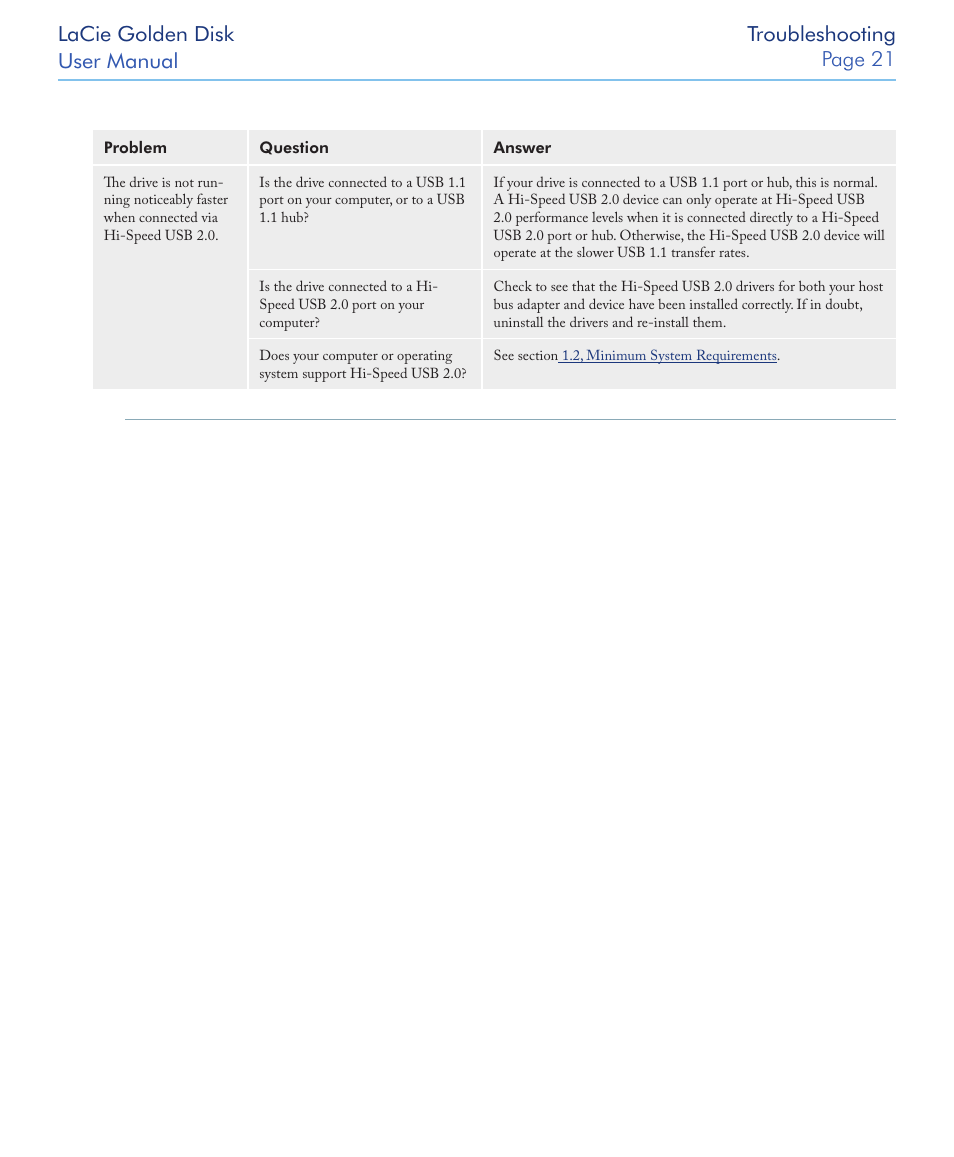 LaCie Golden Disk USB 2.0 User Manual | Page 22 / 25