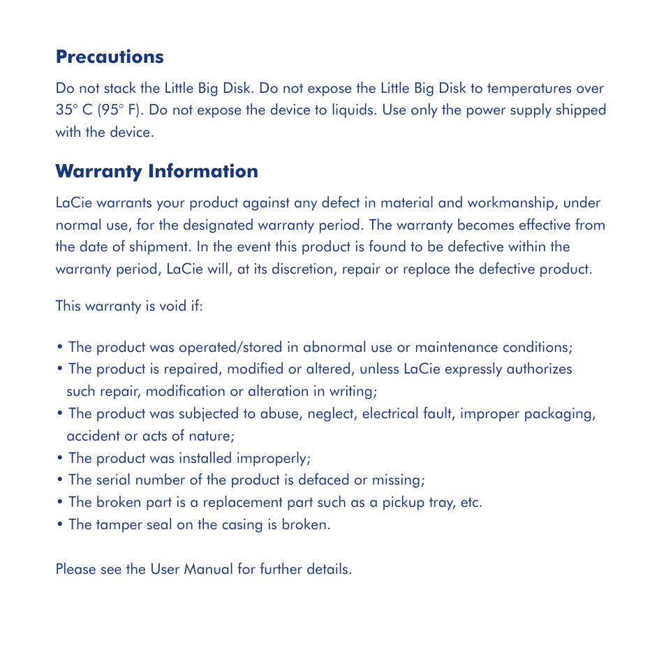 LaCie Little Big Disk Thunderbolt Series User Manual | Page 6 / 24