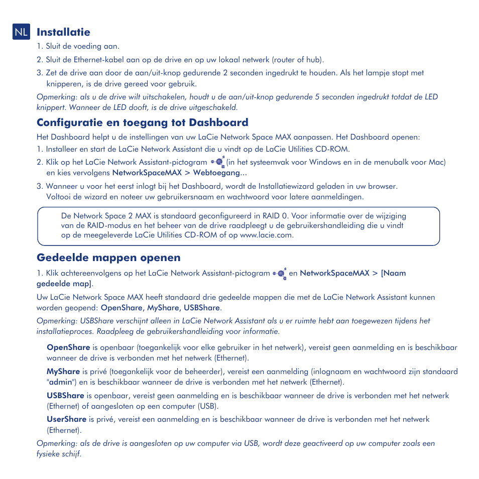 LaCie network space MAX User Manual | Page 10 / 24