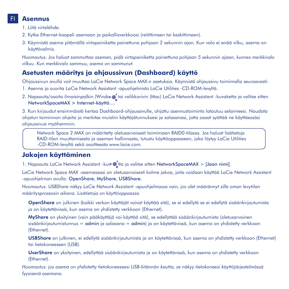 LaCie network space MAX User Manual | Page 14 / 24