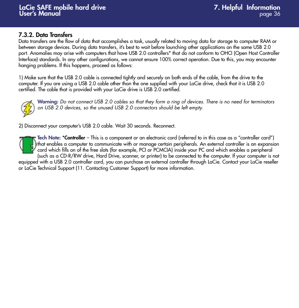 LaCie 1.0 User Manual | Page 37 / 51