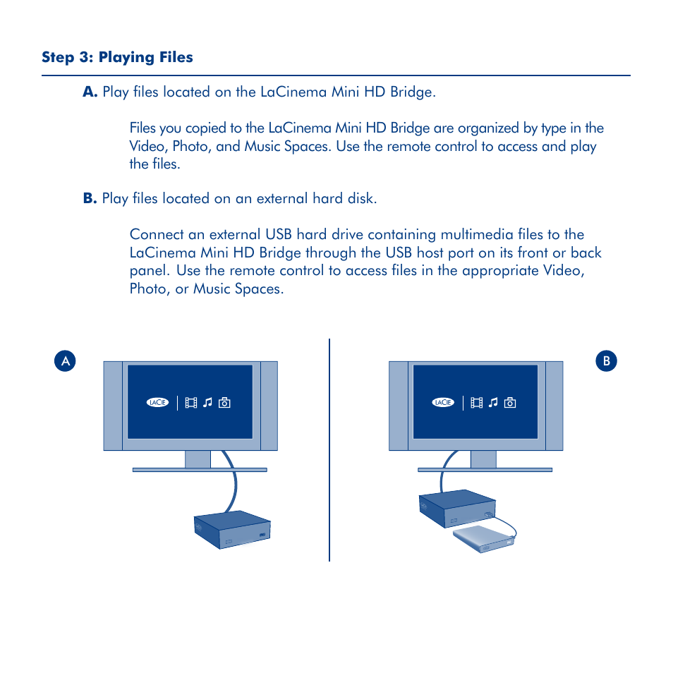 LaCie La Cinema Mini BridgeHD User Manual | Page 11 / 48