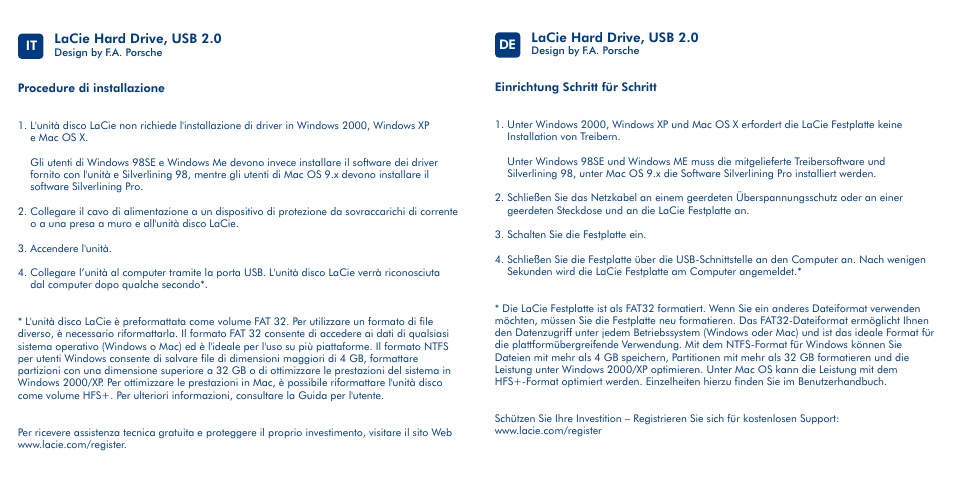 LaCie Design By F.A. Porsche User Manual | Page 4 / 13