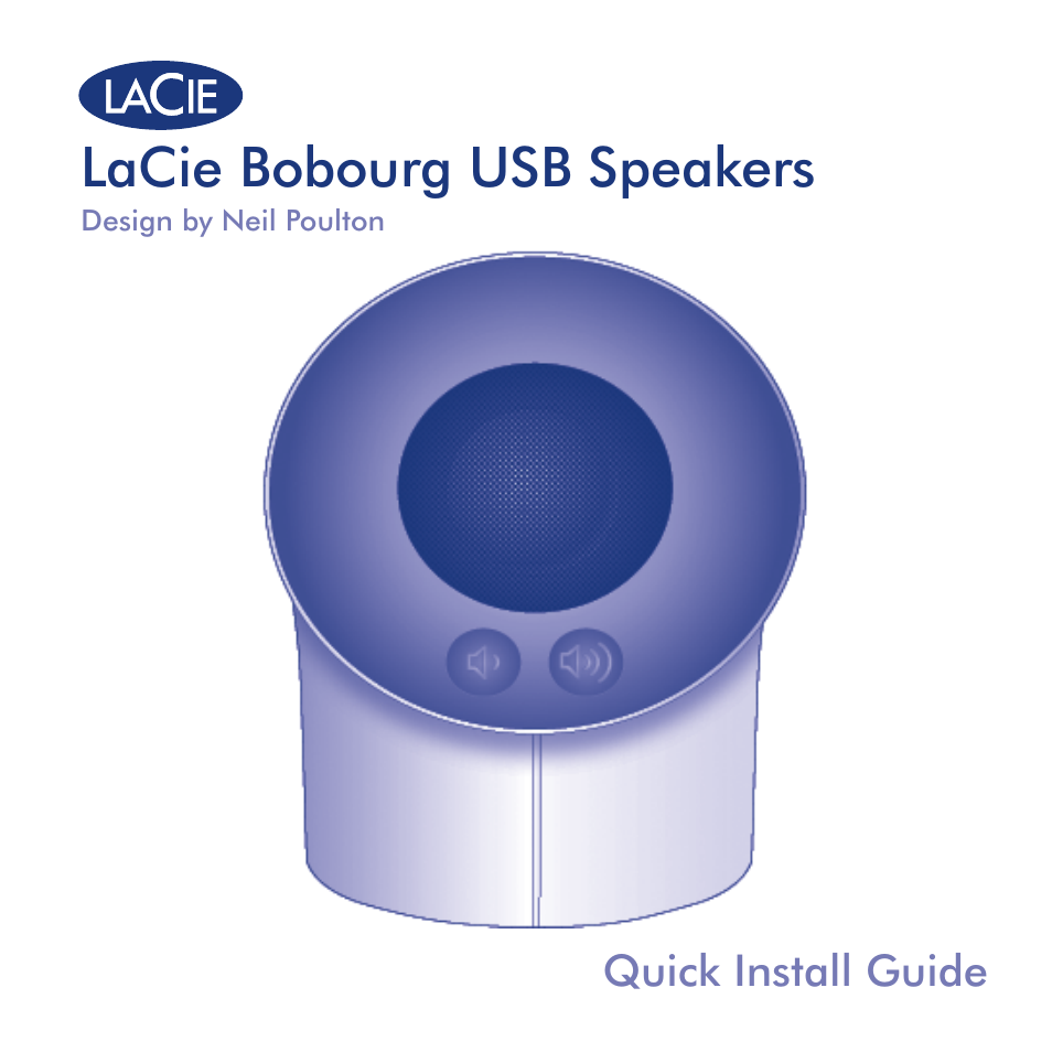 LaCie Bobourg USB Speakers User Manual | 24 pages