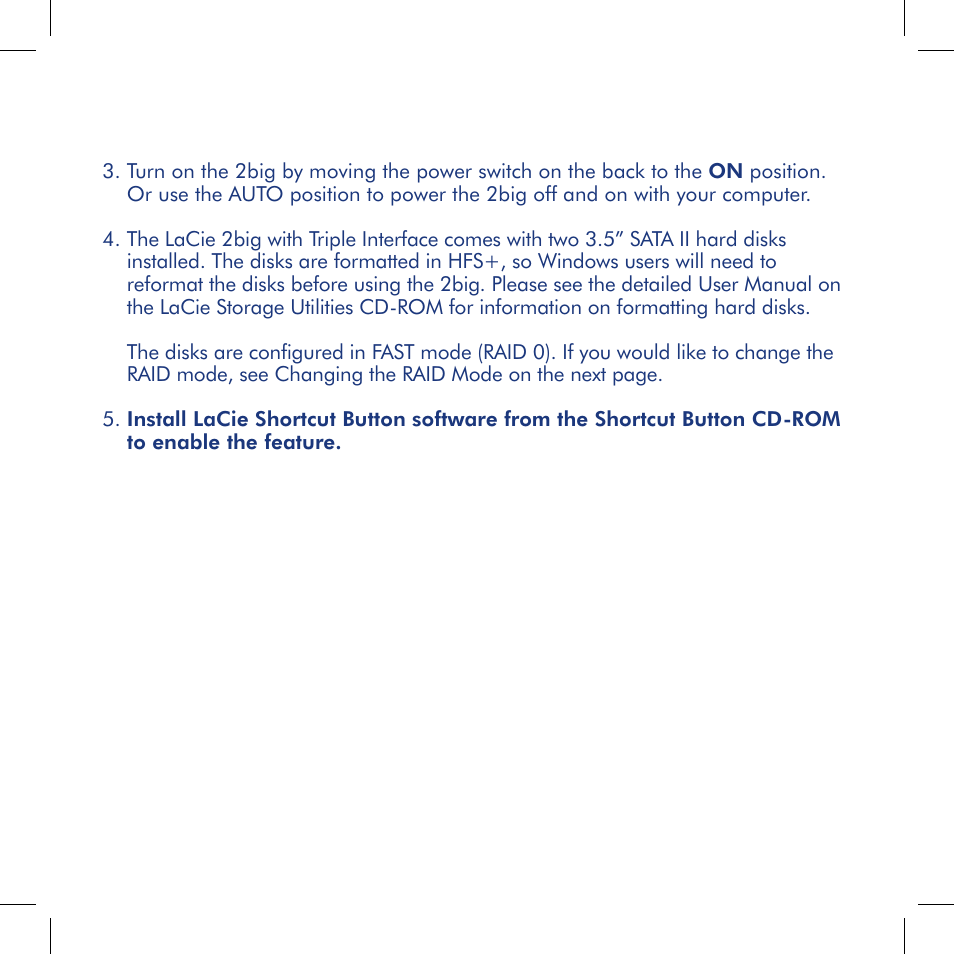 LaCie 2big triple User Manual | Page 5 / 24