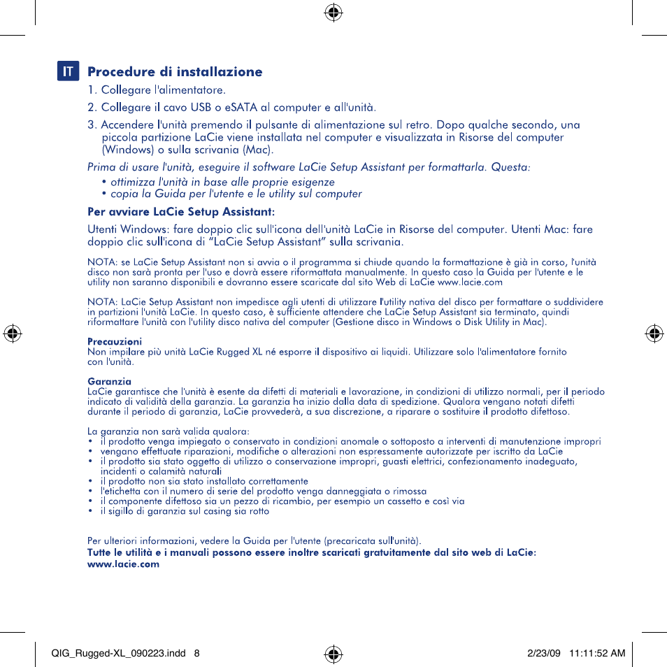 LaCie rugged XL User Manual | Page 8 / 24