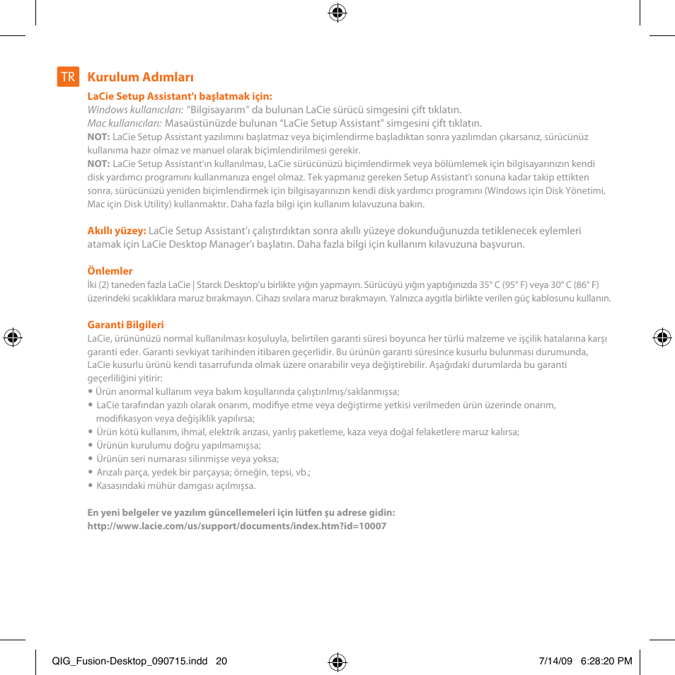 LaCie Starck Desktop User Manual | Page 20 / 24