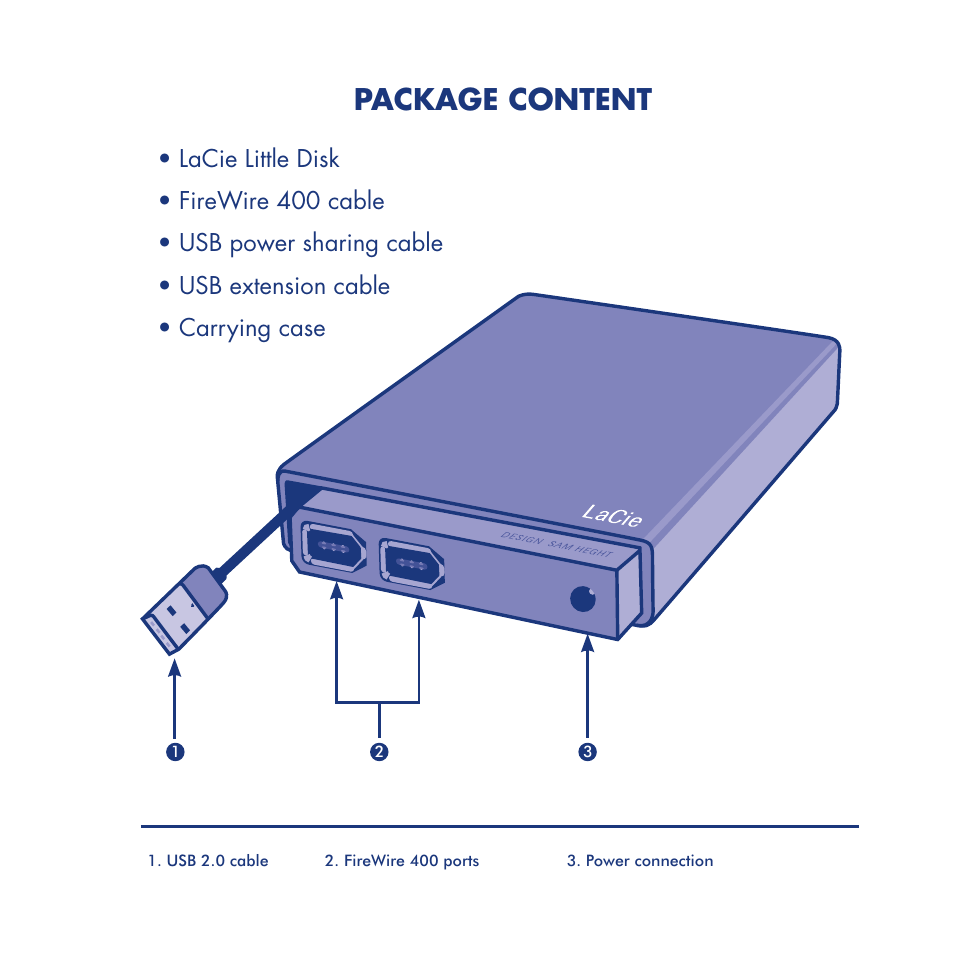 Package content | LaCie Little Disk User Manual | Page 2 / 40