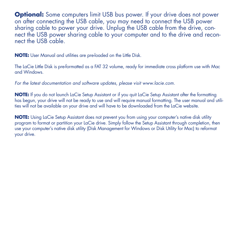 LaCie Little Disk User Manual | Page 4 / 40