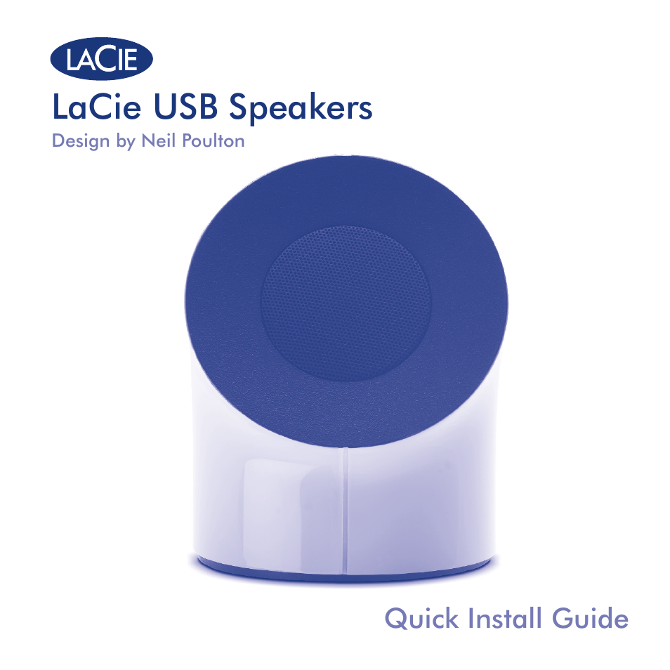 LaCie USB Speakers Design By Neil Poultan User Manual | 24 pages