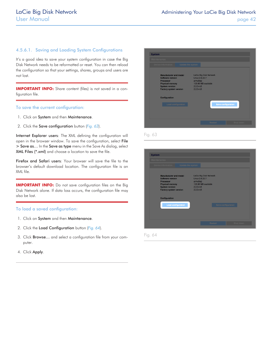 Lacie big disk network, User manual | LaCie Big Disk Network User Manual | Page 42 / 56