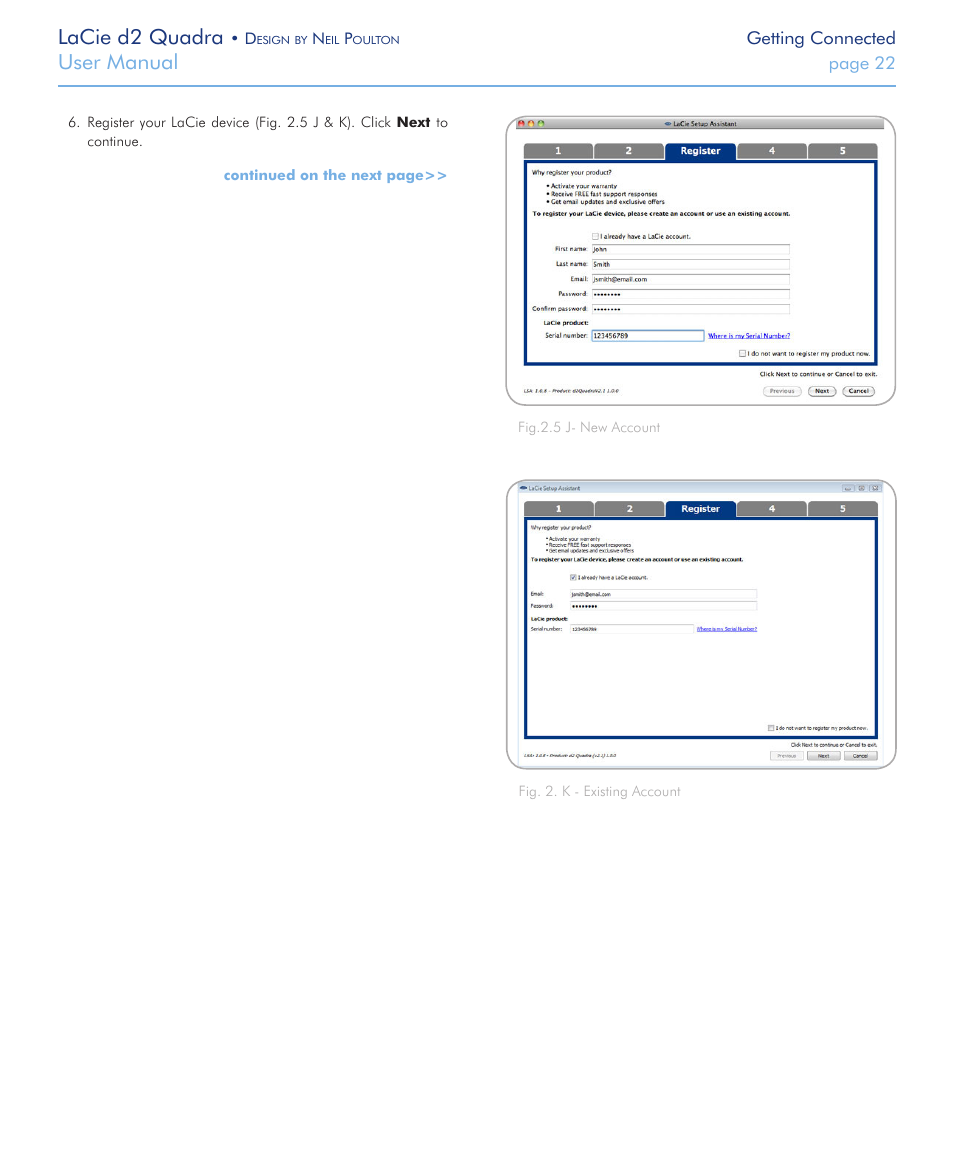 Lacie d2 quadra, User manual | LaCie FireWire 800 User Manual | Page 22 / 40