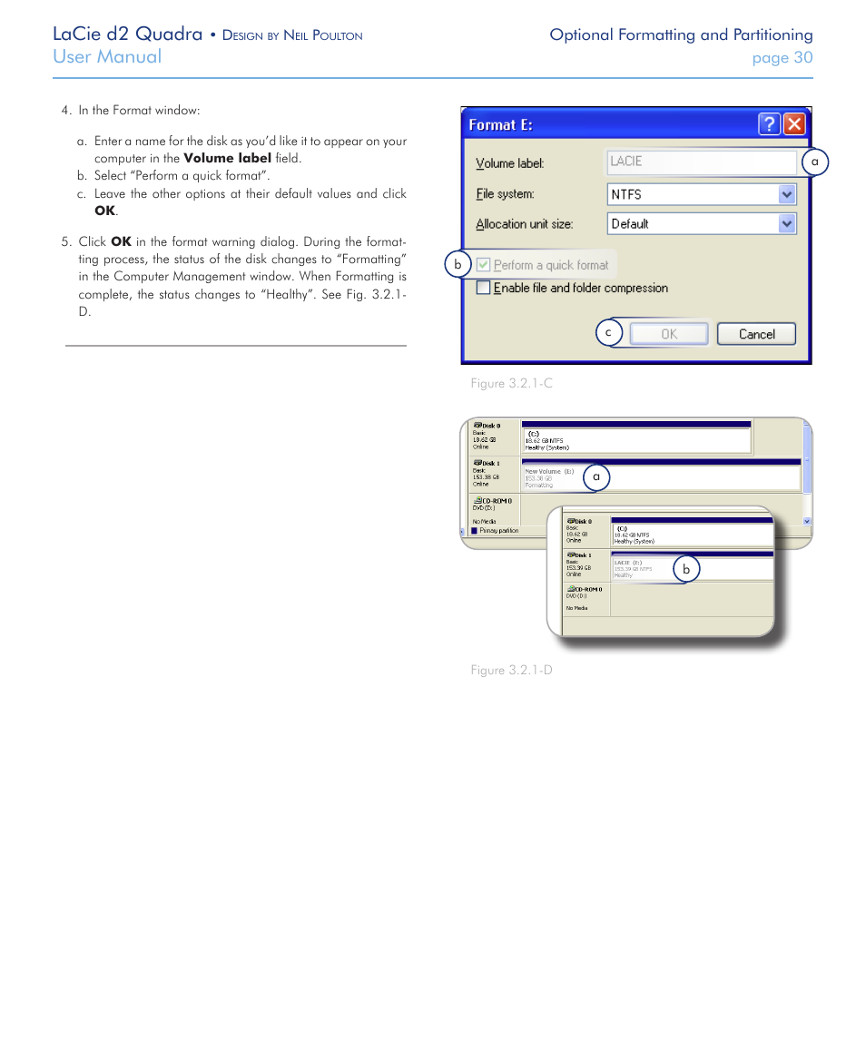 Lacie d2 quadra, User manual | LaCie FireWire 800 User Manual | Page 30 / 40