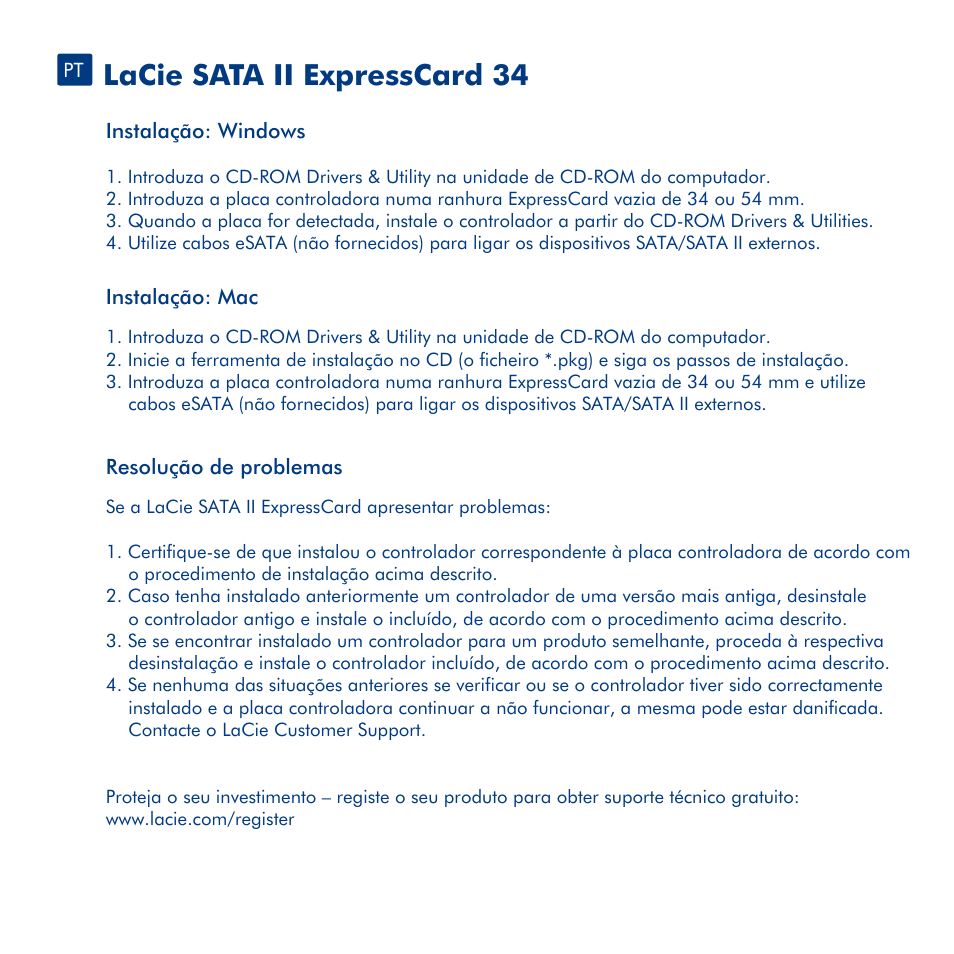 Lacie sata ii expresscard 34 | LaCie 34 User Manual | Page 11 / 24
