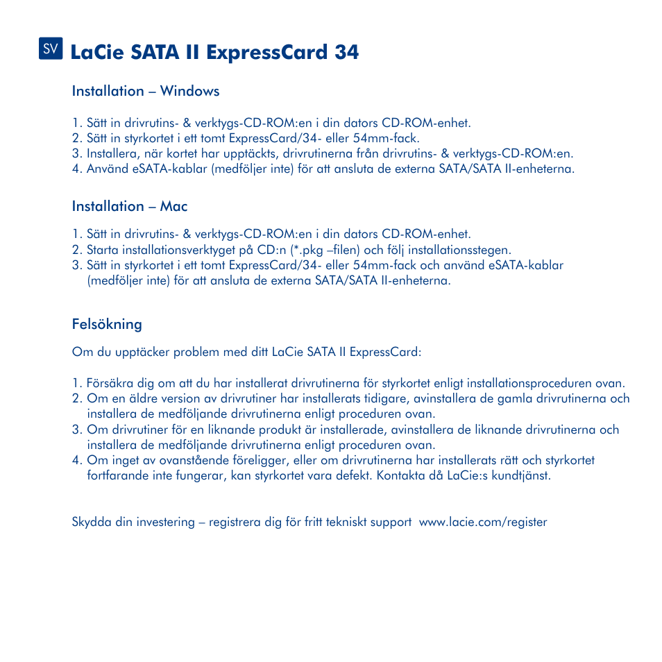 Lacie sata ii expresscard 34 | LaCie 34 User Manual | Page 12 / 24