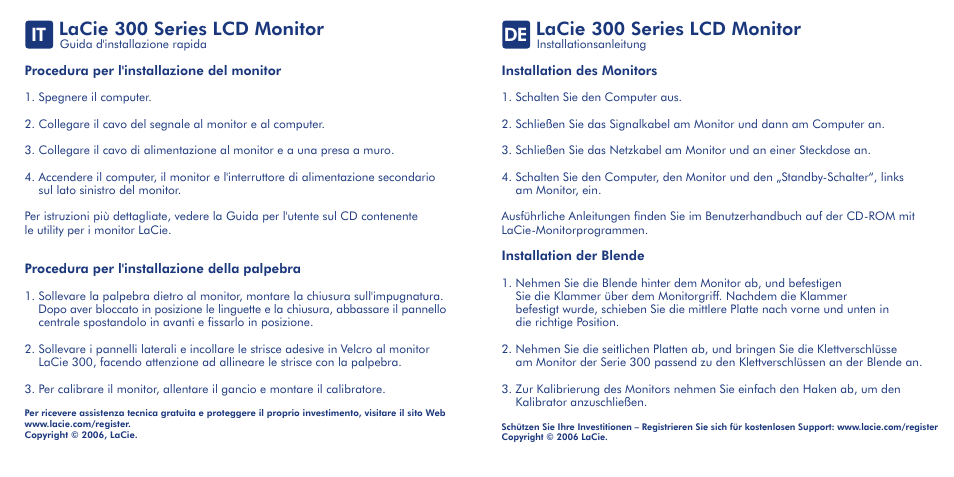 Lacie 300 series lcd monitor, It lacie 300 series lcd monitor | LaCie 300 Series User Manual | Page 6 / 15