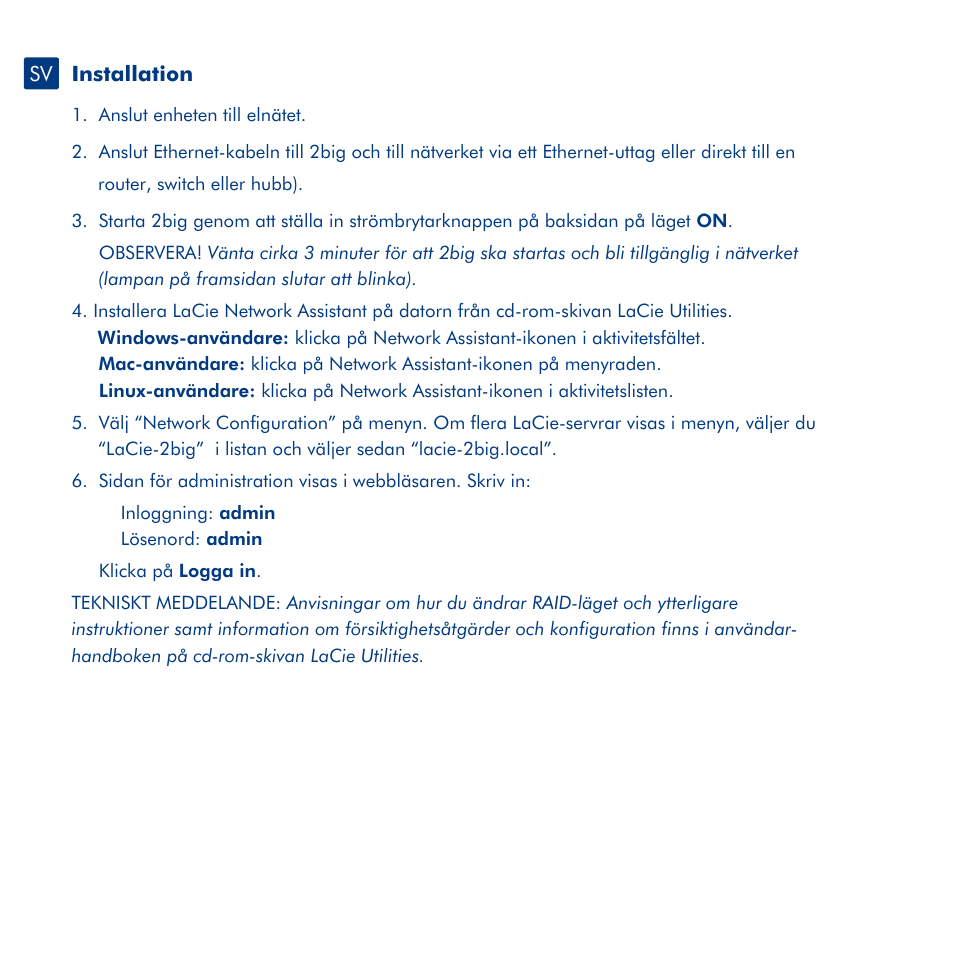 LaCie 2big metwork User Manual | Page 13 / 24