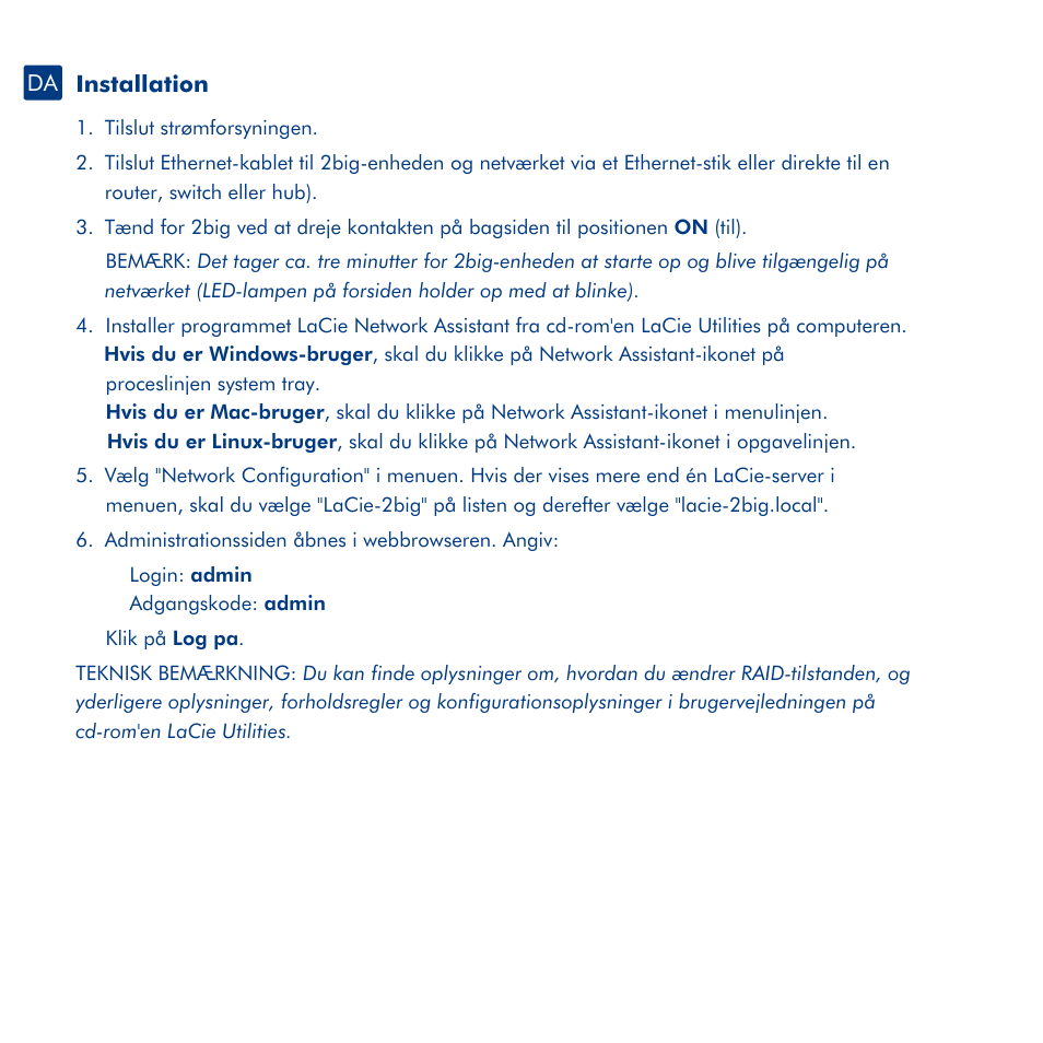 LaCie 2big metwork User Manual | Page 14 / 24