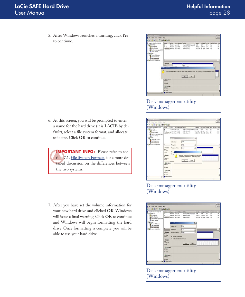 LaCie SAFE User Manual | Page 28 / 45