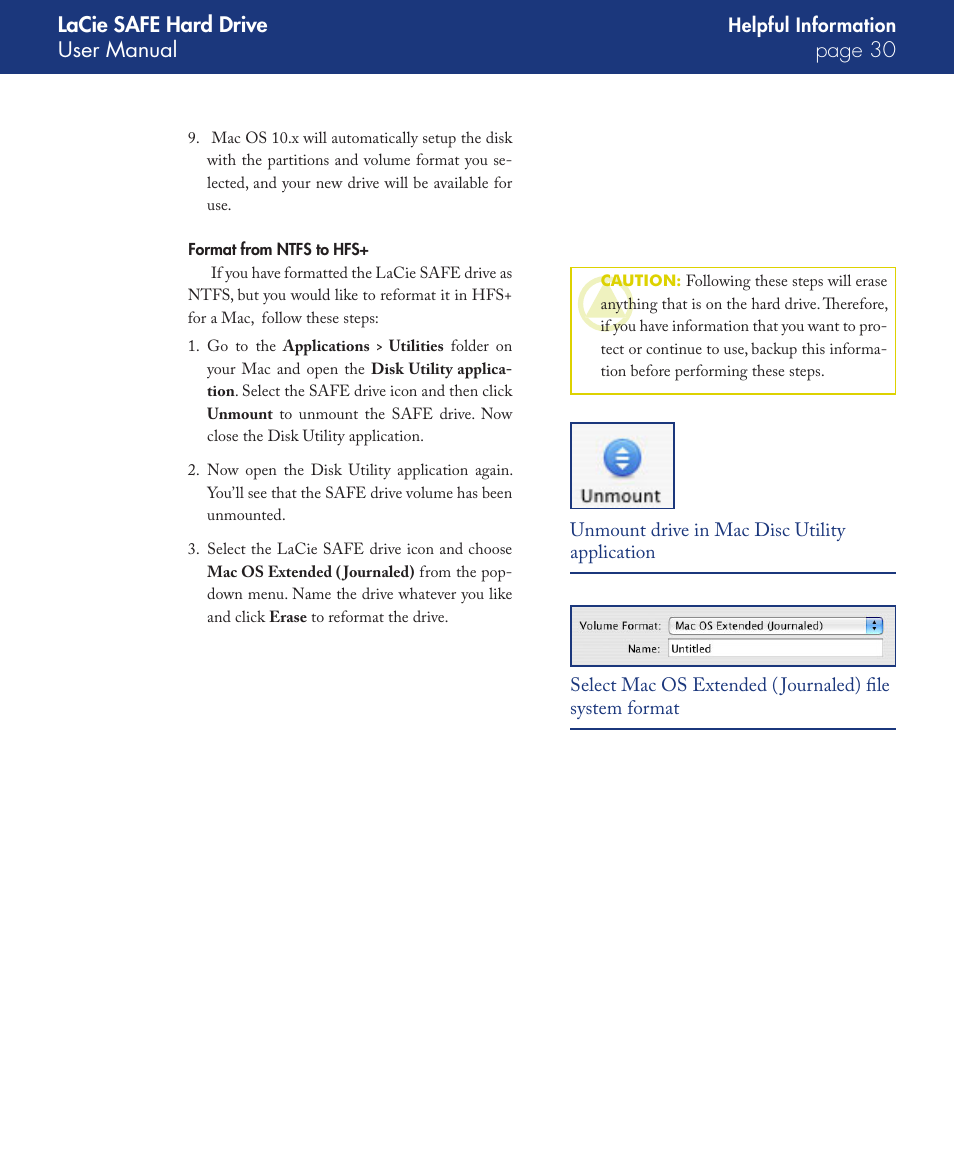 LaCie SAFE User Manual | Page 30 / 45
