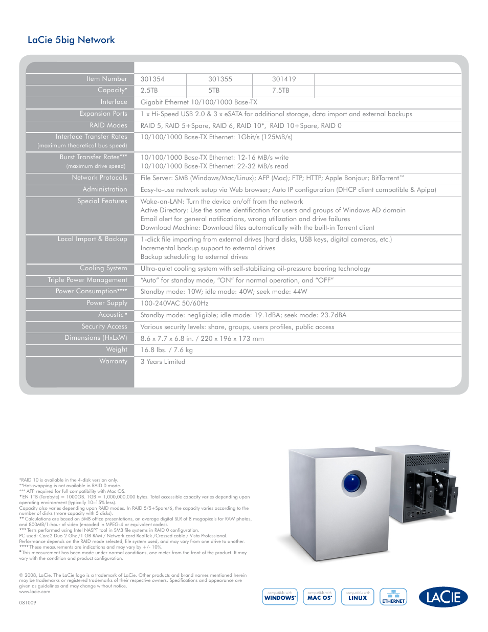 Lacie 5big network | LaCie 5big Network User Manual | Page 6 / 6