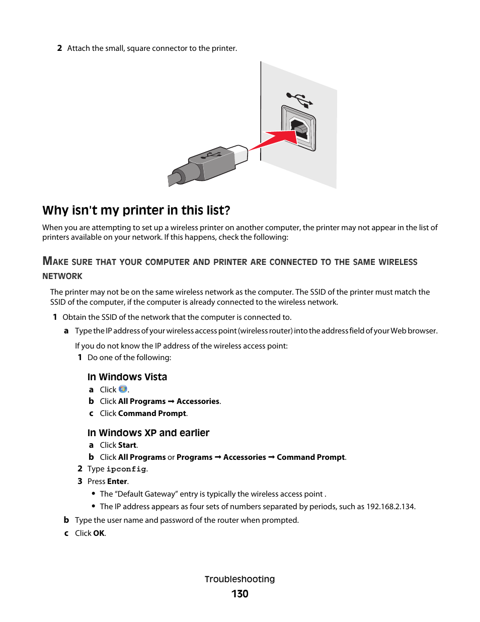 Why isn't my printer in this list | Lexmark 5600 Series User Manual | Page 130 / 173
