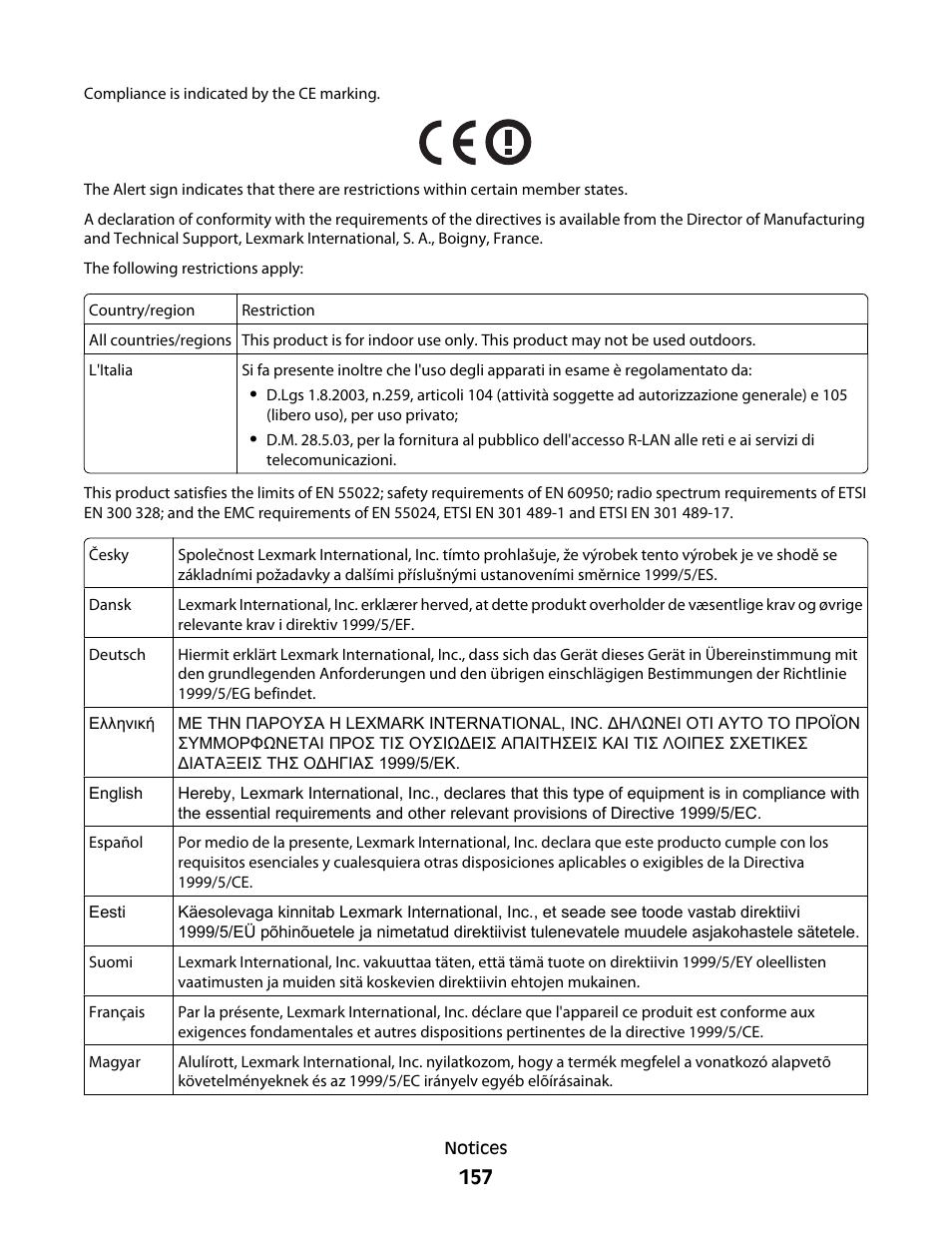 Lexmark 5600 Series User Manual | Page 157 / 173