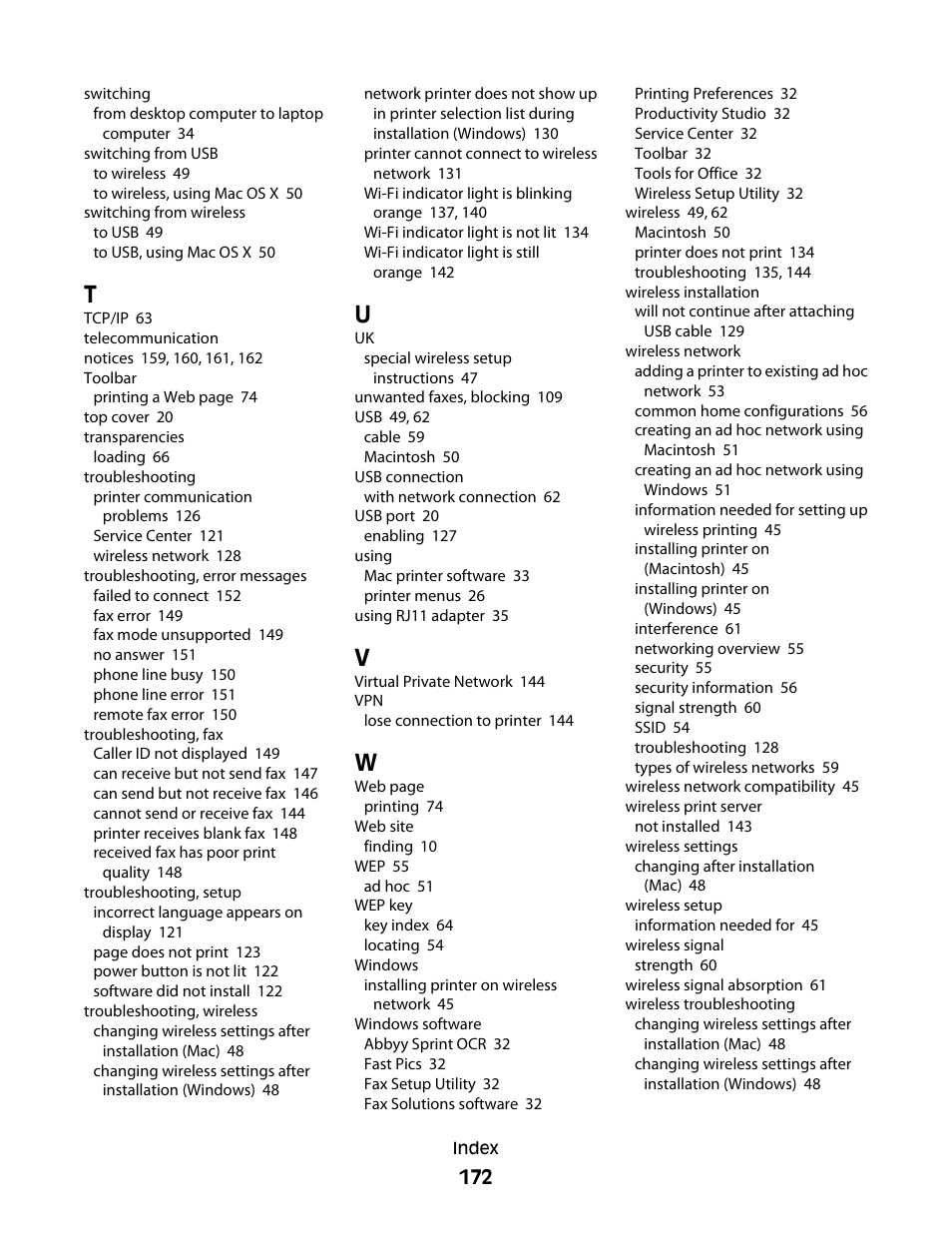 Lexmark 5600 Series User Manual | Page 172 / 173