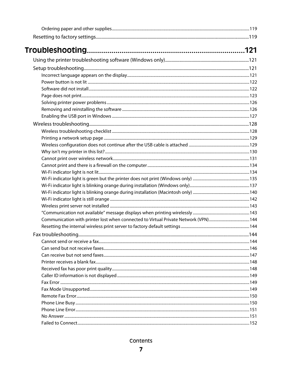 Troubleshooting | Lexmark 5600 Series User Manual | Page 7 / 173