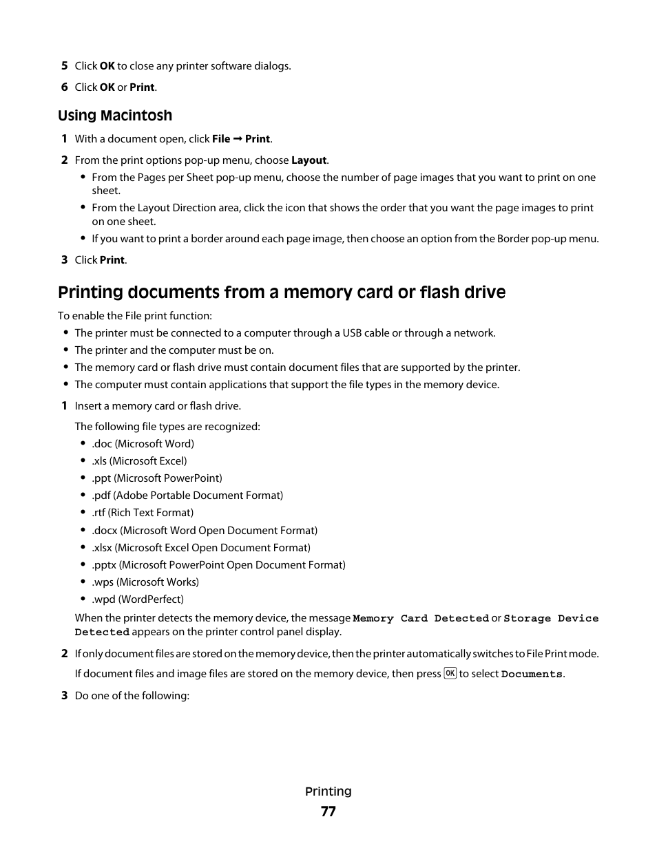 Lexmark 5600 Series User Manual | Page 77 / 173