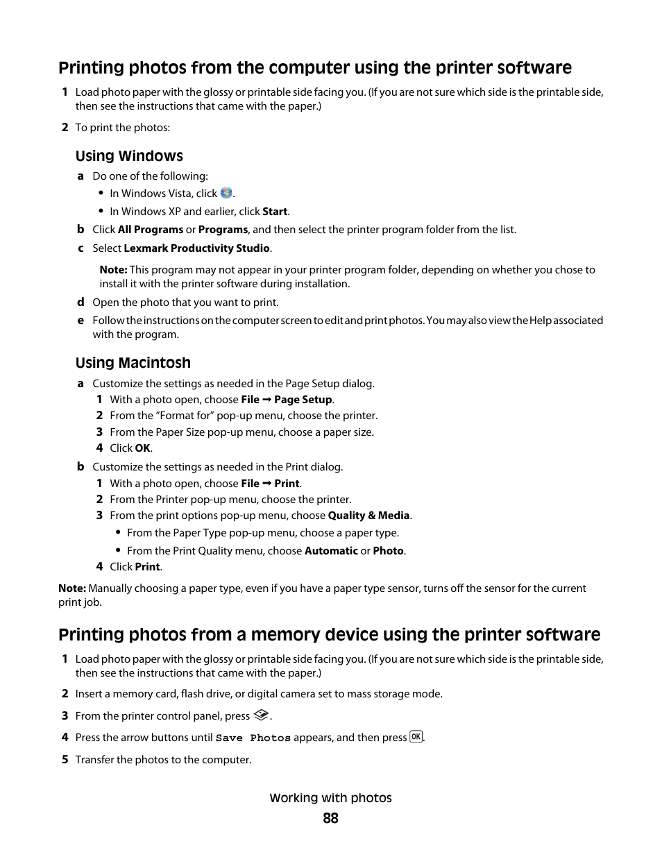 Lexmark 5600 Series User Manual | Page 88 / 173