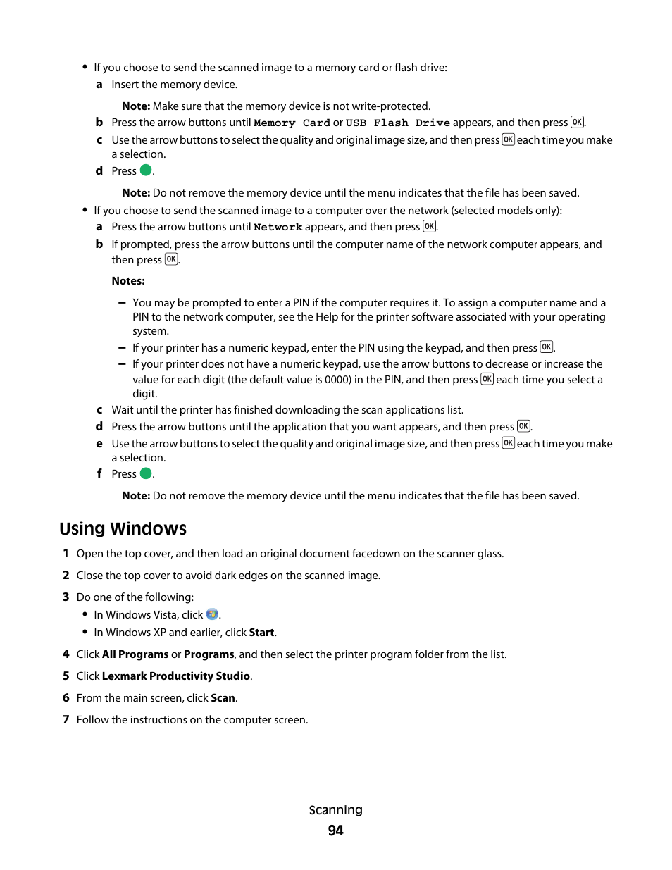 Using windows | Lexmark 5600 Series User Manual | Page 94 / 173