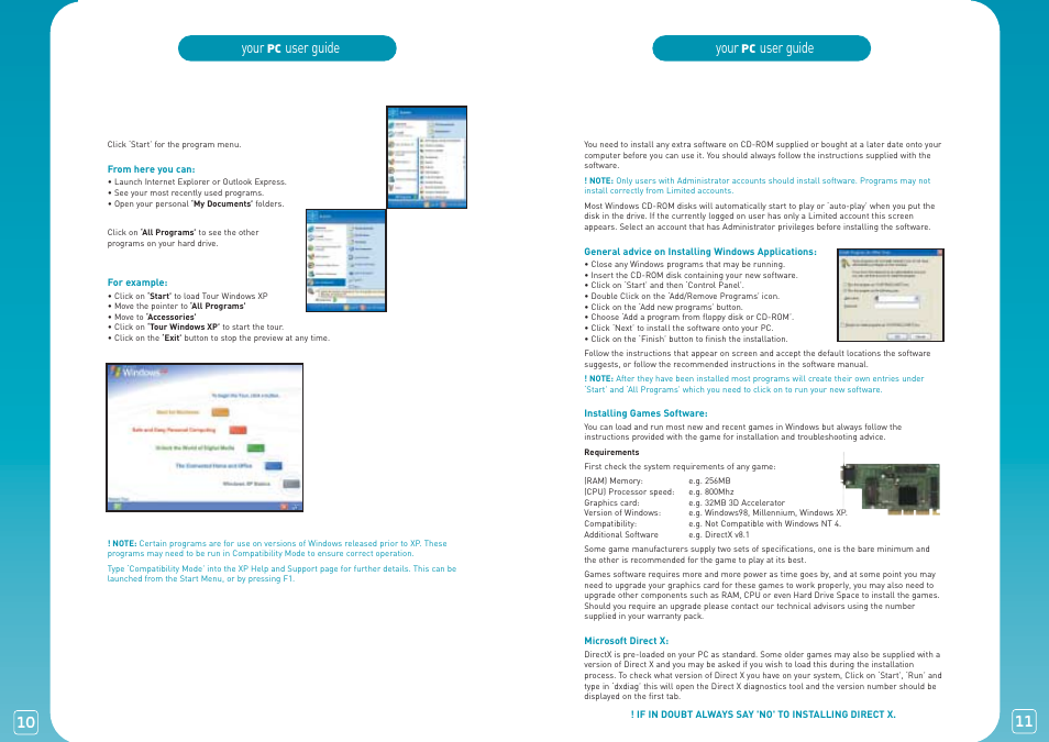 Your, User guide, User guide running programs | Installing additional software | Lexmark PC User Manual | Page 6 / 20