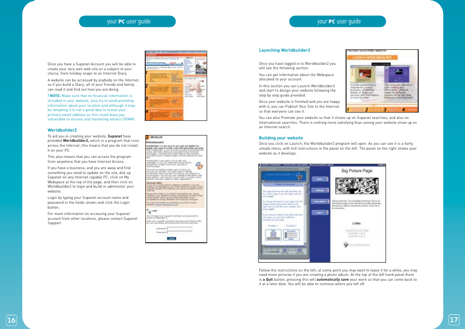 Your, User guide, Building your own website | Lexmark PC User Manual | Page 9 / 20