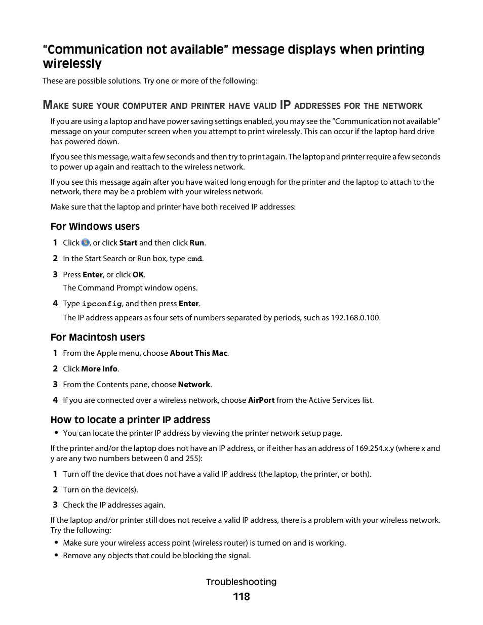 Lexmark 30E User Manual | Page 118 / 144